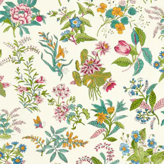 Harlequin Woodland Floral Wallpaper Peridot/Ruby/Pearl HSRW113057