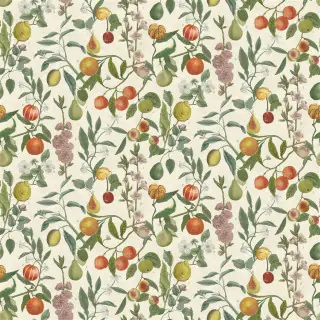 John Derian Orchard Fruits Fabric Parchment FJD6059/01
