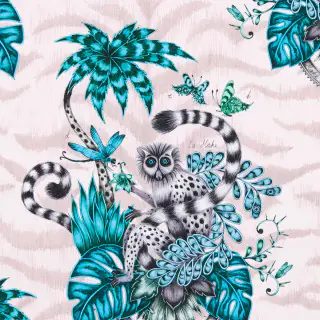 lemur-f1112-04-pink-fabric-animalia-fabrics-clarke-and-clarke
