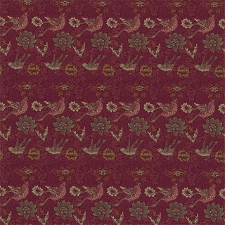 morris-and-co-bird-and-anemone-fabric-dmfpbi202-red-clay