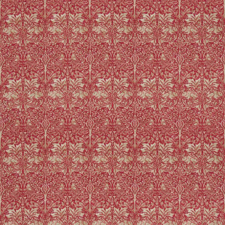 morris-and-co-brer-rabbit-fabric-dmorbr201-red-hemp