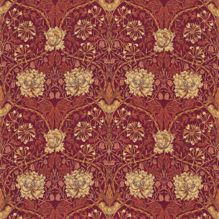 morris-and-co-honeysuckle-and-tulip-fabric-dmorho203-brick-russet