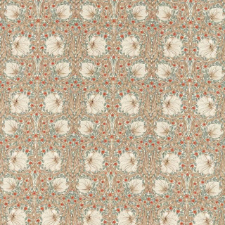 morris-and-co-pimpernel-fabric-227231-linen-coral
