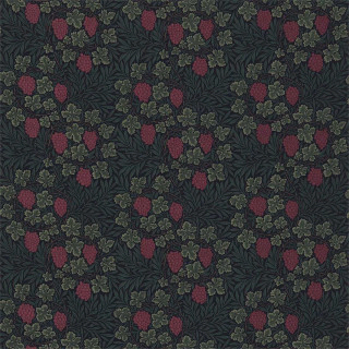 morris-and-co-vine-fabric-pr7613-3-dark-green-red