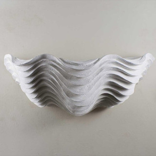 porta-romana-clam-shell-wall-light-large-lighting-twl129-plaster-white