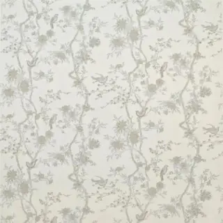Ralph Lauren Marlowe Floral Silk Fabric Silver FRL5239/01