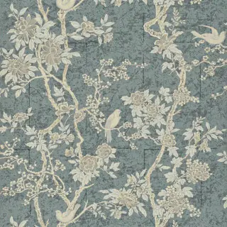 Ralph Lauren Marlowe Floral Wallpaper Slate PRL048/10
