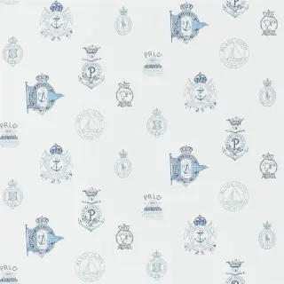 Ralph Lauren Rowthorne Crest Wallpaper Navy PRL032/05