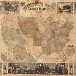 Pictorial Map Of The U.S. R11431