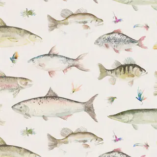 Country River Fish Small Linen