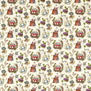 Sanderson Alice In Wonderland Fabric Hundreds & Thousands DDIF227166