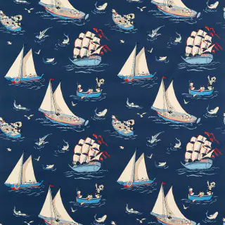 Sanderson Donald Nautical Fabric Night Fishing DDIF227161