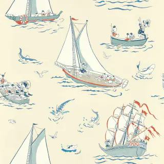 Sanderson Donald Nautical Wallpaper Sea Salt DDIW217282