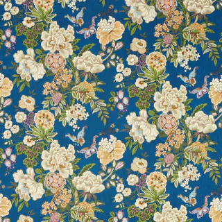 sanderson-emperor-peony-fabric-226960-herbal-blue-amber