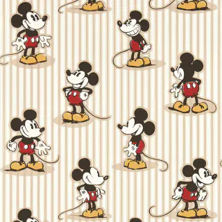 Sanderson Mickey Stripe Wallpaper Peanut DDIW217273