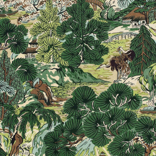 thibaut-pagoda-trees-fabric-f942025-brown-and-green