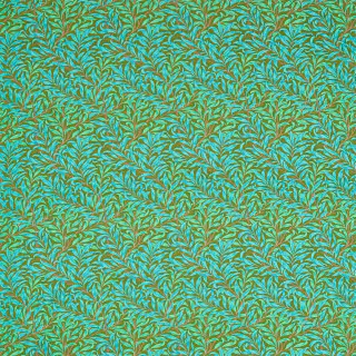 willow-bough-226841-olive-turquoise-fabric-queens-square-morris-and-co