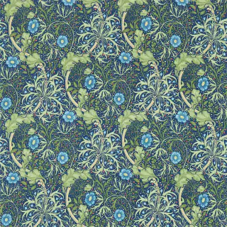 morris-and-co-seaweed-fabric-224472-cobalt-thyme