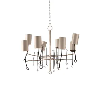 short-lollipop-chandelier-mcl20s-scratched-silver-lighting-ceiling-lights-porta-romana