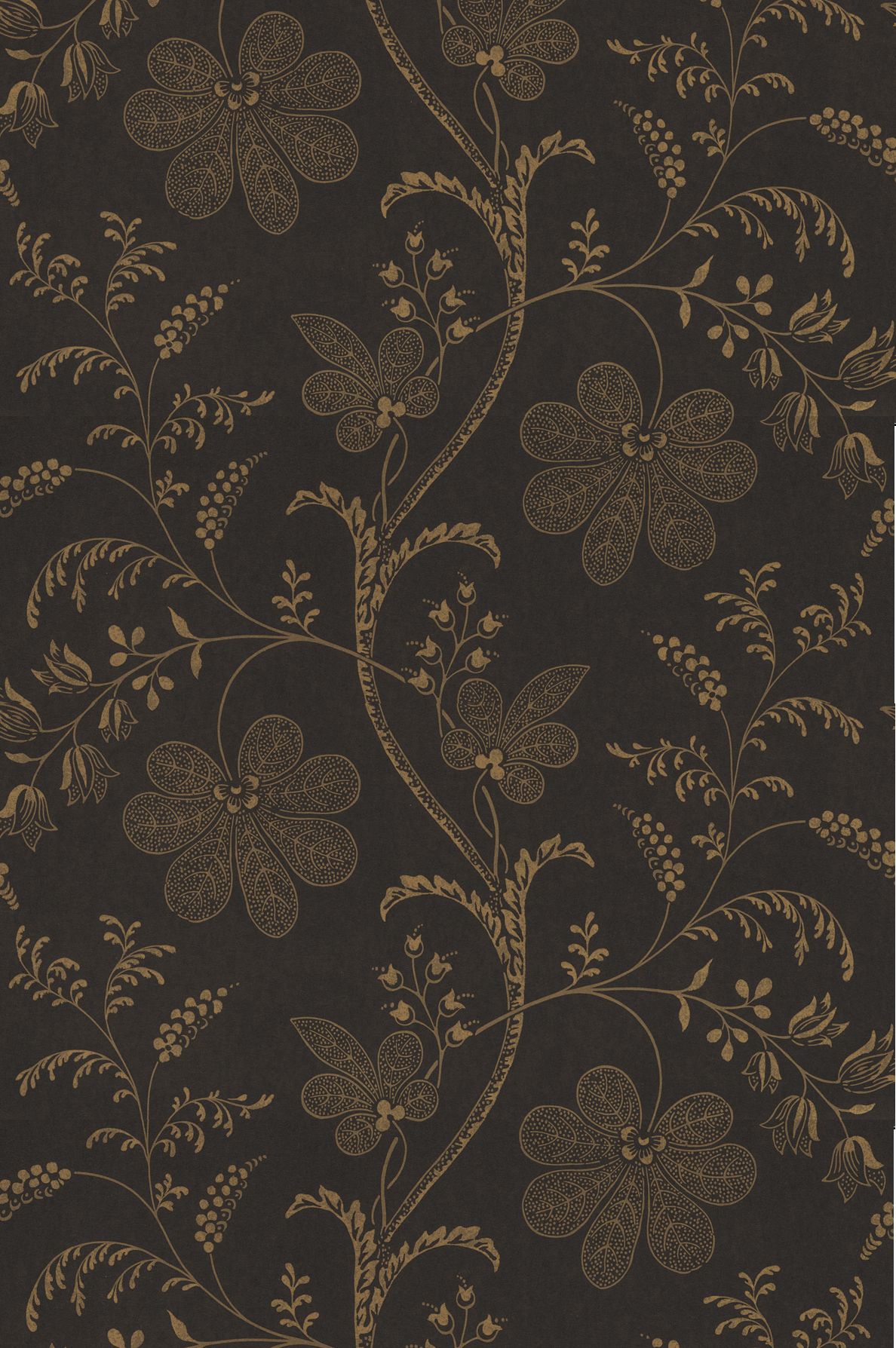 Bedford Square Wallpaper by Little Greene in Ebony Gold | TM Interiors ...