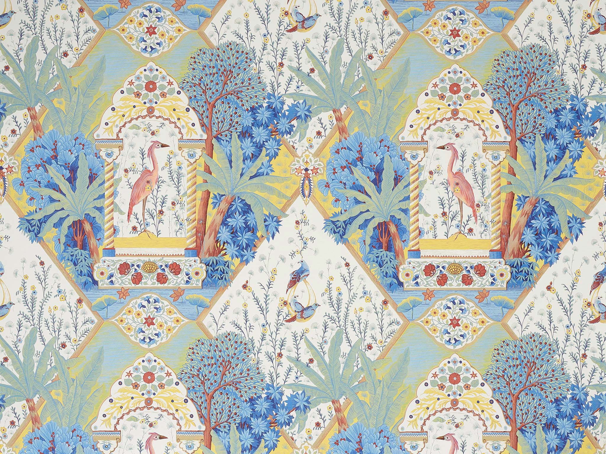 Contemporary wallpaper  NAKAI  PIERRE FREY tissus  cotton  floral   printed