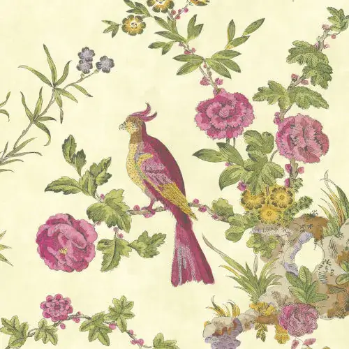 Trail Wallpaper in a traditional English design - Darwin from Little Greene in Jeune