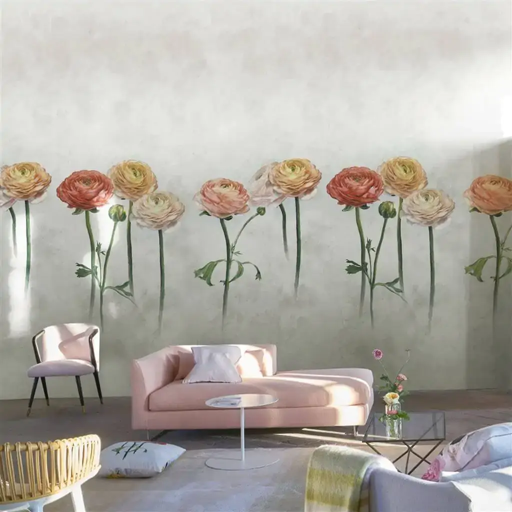 Floral Mural Wallpaper Tourangelle by Designers Guild