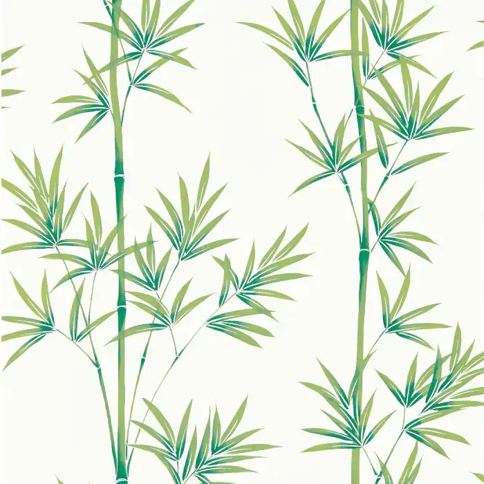 Isabella Wallpaper in Porcelain Bamboo by Harlequin x Diane Hill