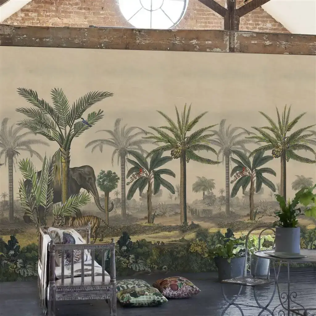 Landscape Mural Wallpaper Palm Trail by Designers Guild