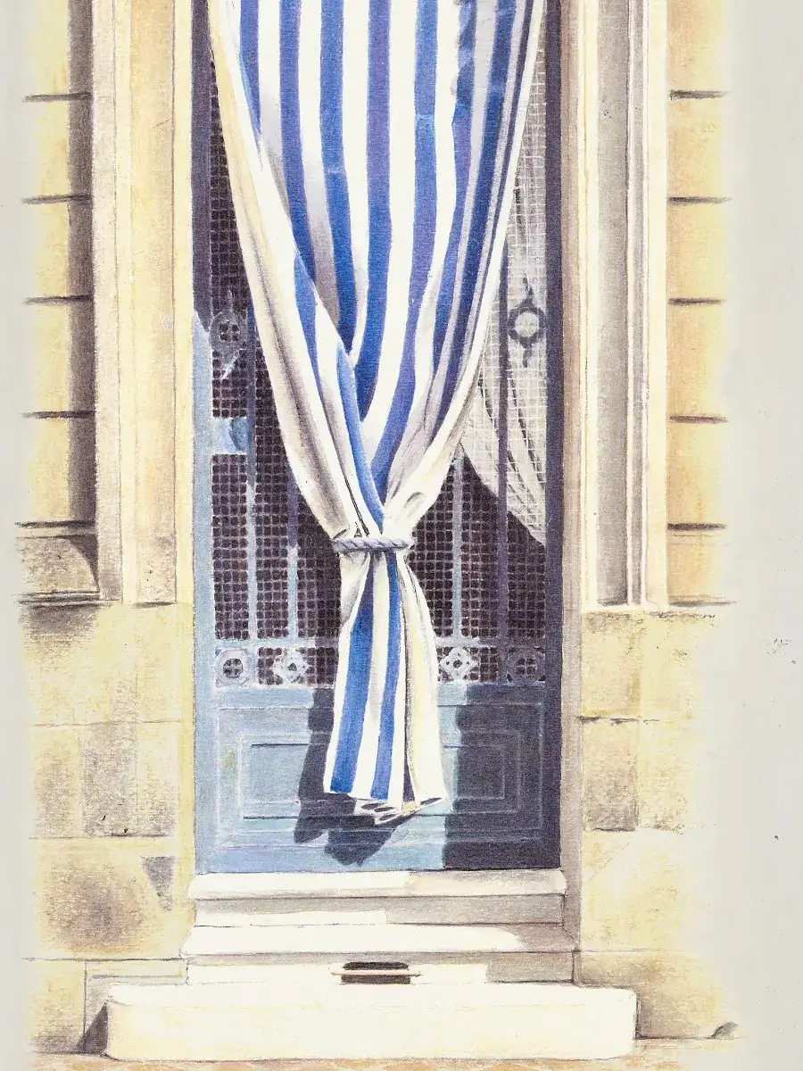 Les portes de l'ete bleu by Jean Pierre Marladot for Pierre Frey