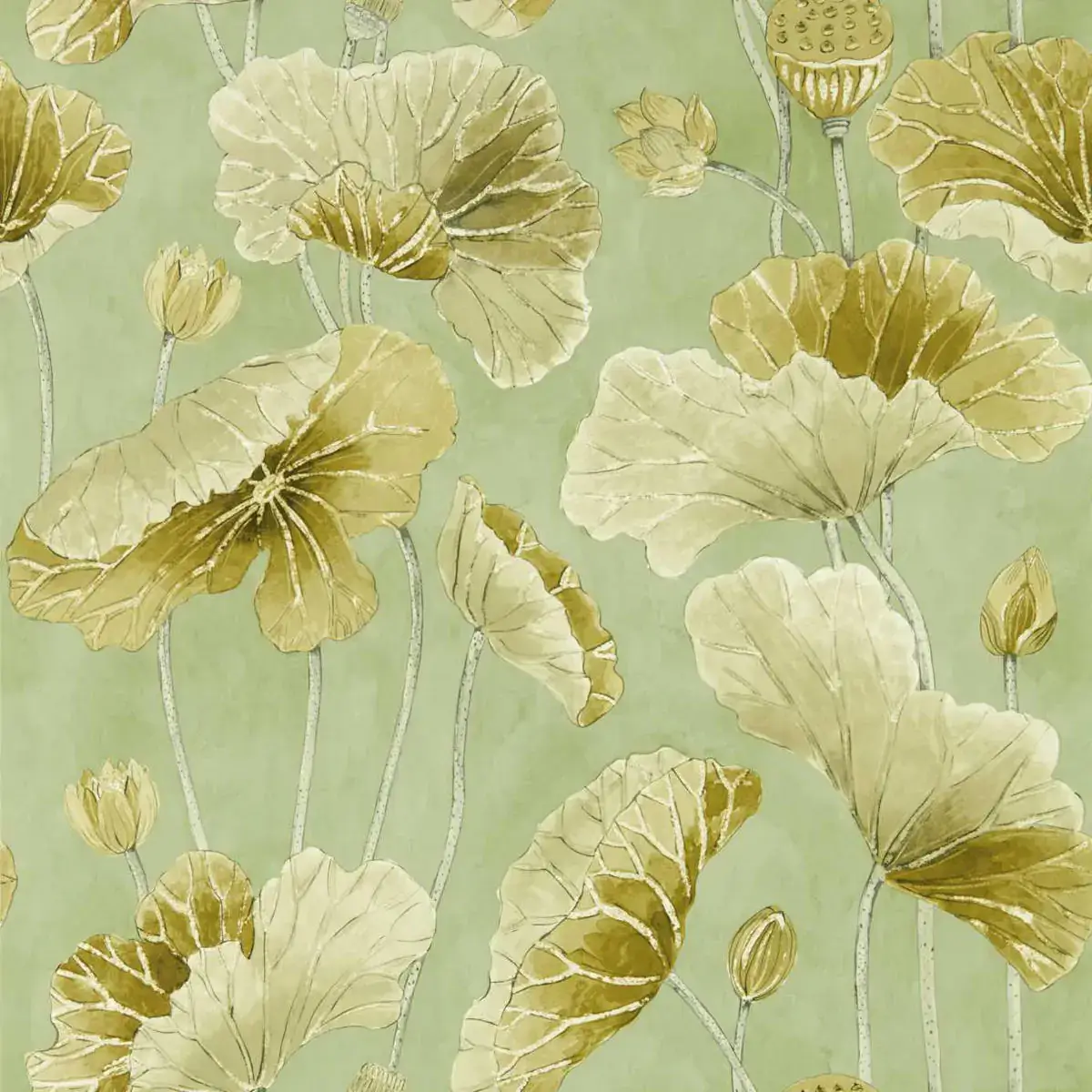 Lotus Leaf Wallpaper from Sanderson