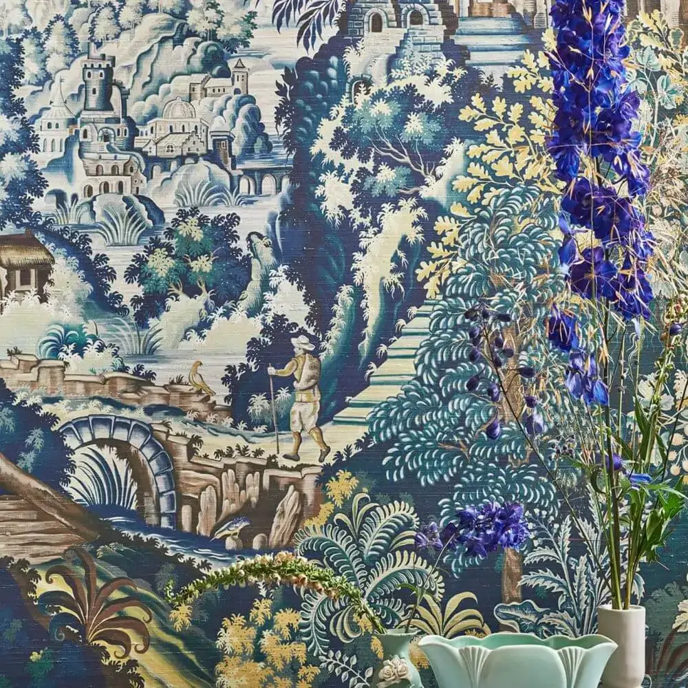 Luxury Tapestry Mural Wallpaper Verdure Tapestry Silk by Cole and Son