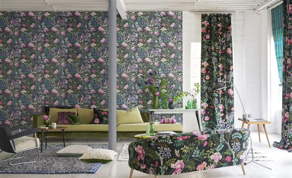 Porcelain De Chine Matching Papers & Fabrics from Designers Guild