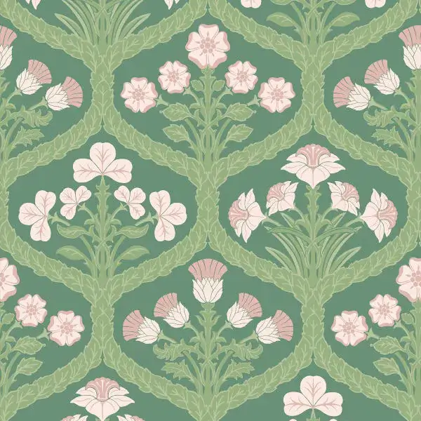 Trellis Floral Wallpaper Floral Kingdom from Cole & Son