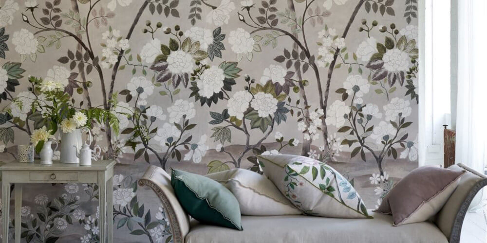 Floral Wallpaper from Designers Guild Fleur Orientale Wallpaper