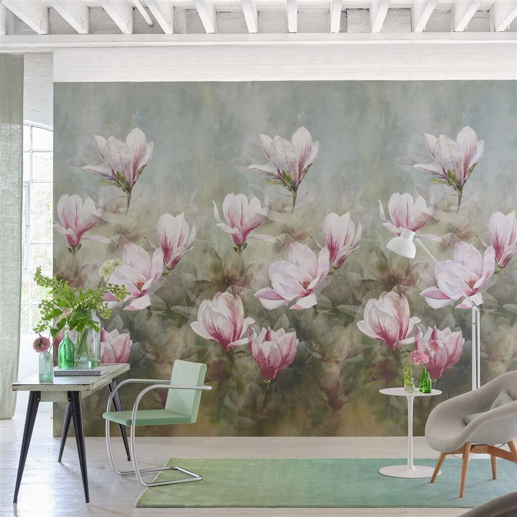 Scenic Floral Wallpaper Yulan from Designers Guild