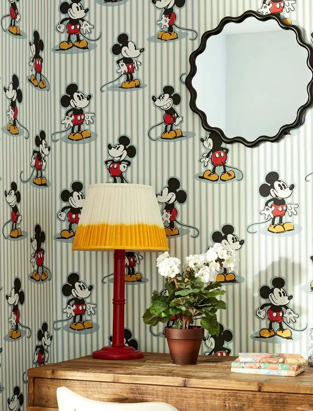 Sanderson Mickey Stripe Wallpaper